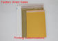 Kustomisasi Yellow Printing Kraft Paper Bubble Mailer Bantalan Ongkos Kirim 10*12 Inch
